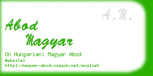 abod magyar business card